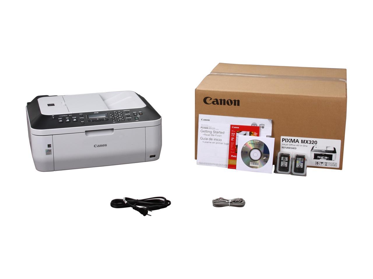 canon mx320 printer fax settings